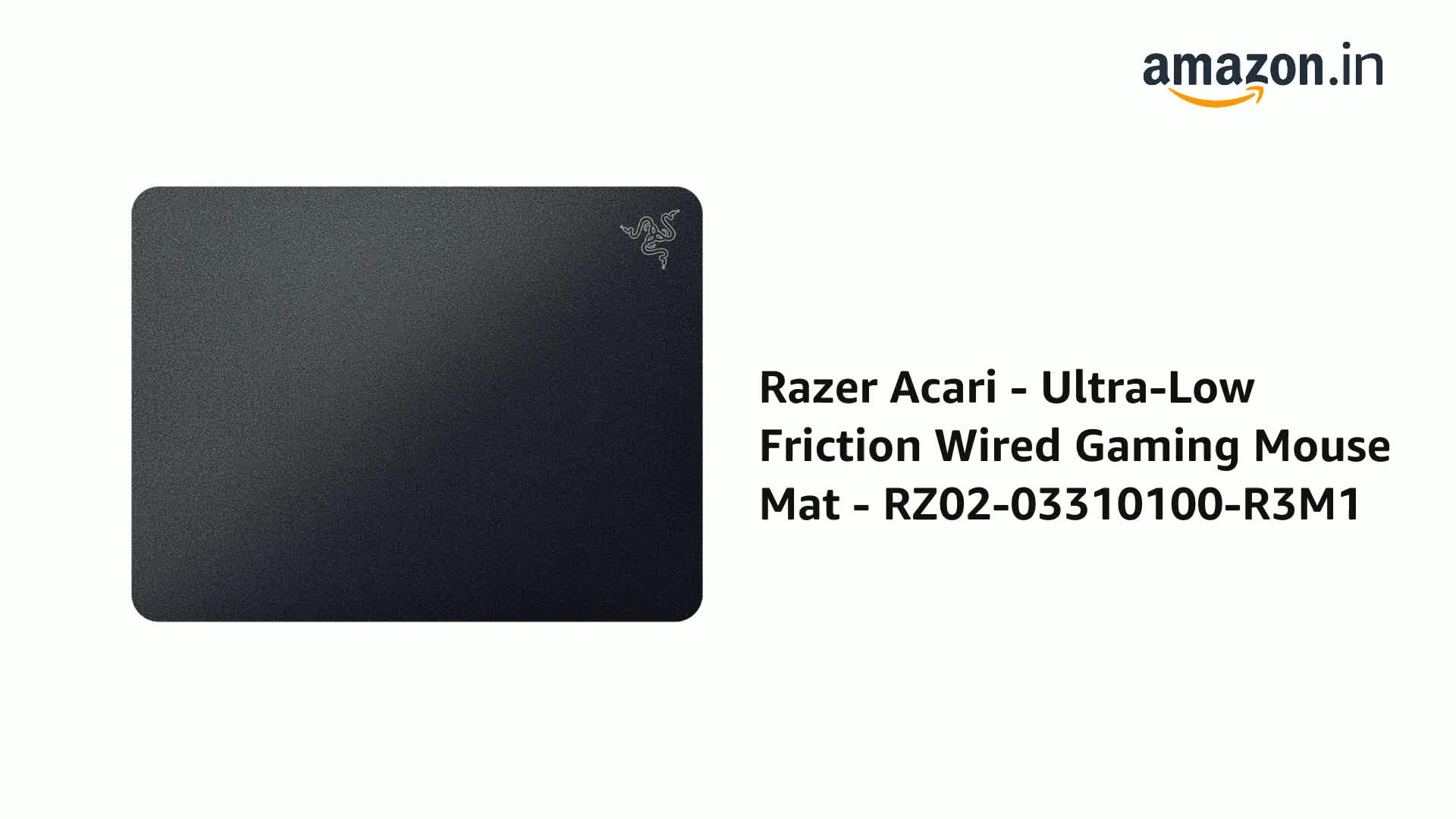 Razer Acari - Ultra-Low Friction Wired Gaming Mouse Mat - RZ02