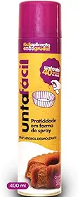 Unta Fácil Spray Desmoldante Alimentício Antiaderente para Formas e Assadeiras – Ideal para Bolos, Pães, Tortas e Confeitaria – Aplicação Uniforme, Ajuda a Não Grudar, Uso Profissional e Doméstico (400 ml)