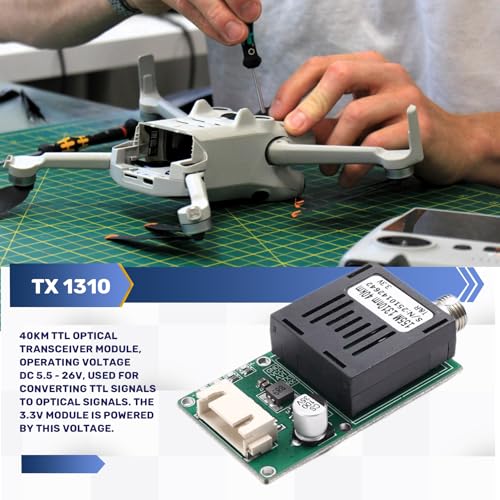 TX SkyEnd Módulo Transceptor Óptico TTL para Misiones de Vuelo a 40 Km 5