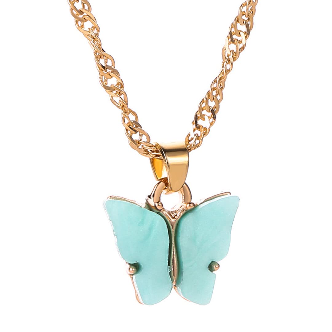 Vembley Single Layered Blue Butterfly Pendant Necklace For Girls And Women (B0BKFX5GG1) Amazon Price History, Amazon Price Tracker