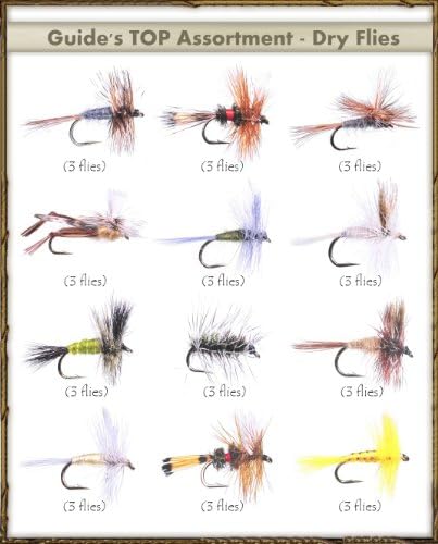 Top Selling Flies - Guide's TOP Assortment - Dry Flies (36 Flies)