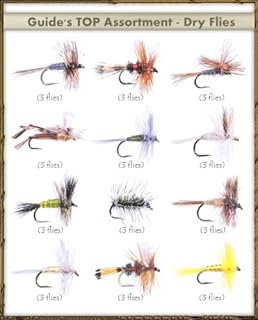 Top Selling Flies - Guide's TOP Assortment - Dry Flies (36 Flies)