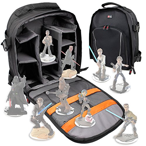DURAGADGET Mochila para Guardar Organizar Las Figuritas Disney Infinity 3.0: Star Wars