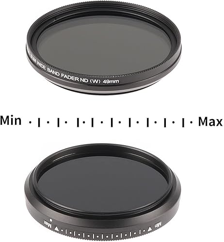 Miniatura 5 de Fotga 2.047 in Slim Fader Variable Ajustable ND2 a ND4 ND8 ND16 ND32 ND400 ND Filtro de densidad neutra para Nikon Nikkor Z 1.024 in f2.8 para Canon
