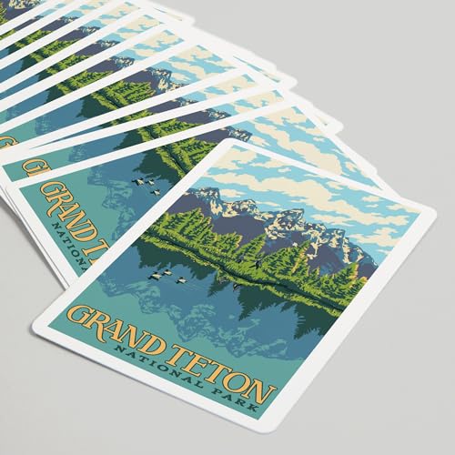Lantern Press Naipes Poker Grand Teton 52 Cartas miniatura 5