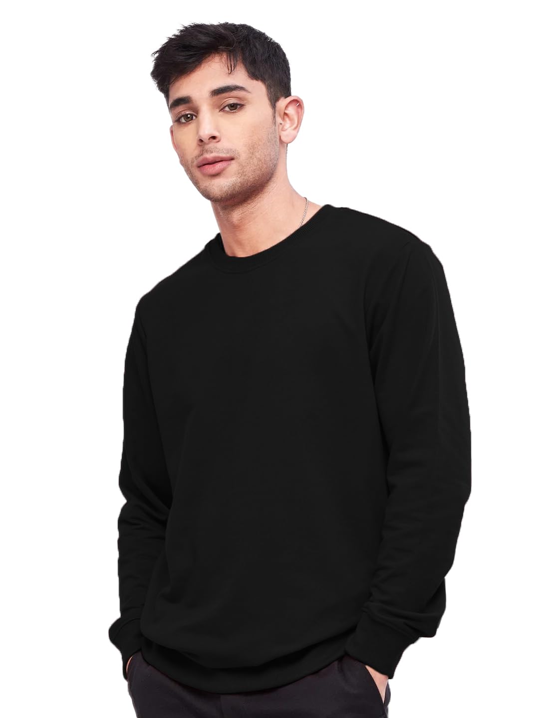 leotude Men Solid_ Regular Sweatshirt Material Loopknit-picture-31