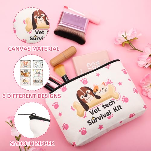 Kacctyen 12 Pcs Veterinarian Gift Vet Tech Makeup Bag for Women Animal Rescue Gift Veterinary Technician Cosmetic Bag for Doctor Veterinarian Vet Tech Veterinary Medicine Present3