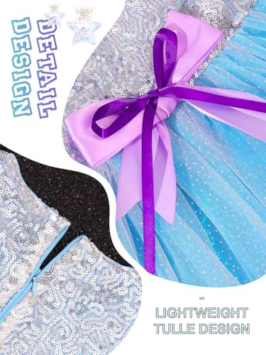 TWINKLEDE Light Up Sequin Tutu Dress Blue Glowing Birthday Party Dresses for Girls4