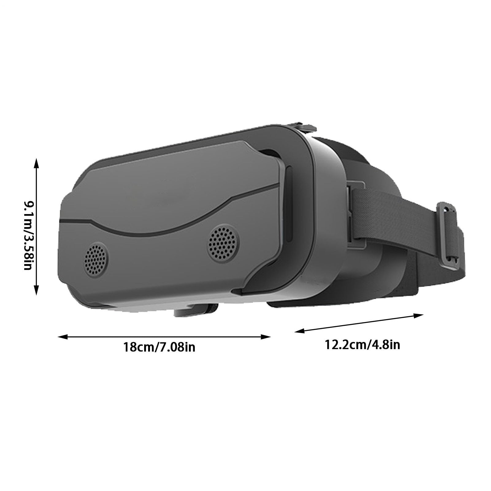 2 Occhiali per realtà virtuale | occhiali per realtà virtuale giochi con smartphone | Virtual Reality cuffie cuffie occhiali per TV, film videogiochi Compatibile IOS, Zcsxk