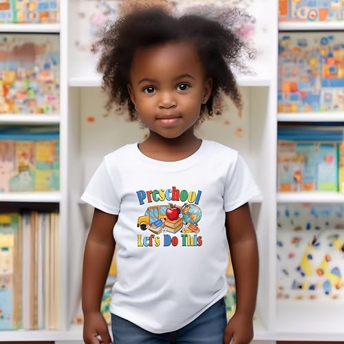 Pre-School Let's Do This #1 Toddler Shirts, 2T-4T, Boys Or Girls, School Bus, Great for The First Day of School Or Everyday2
