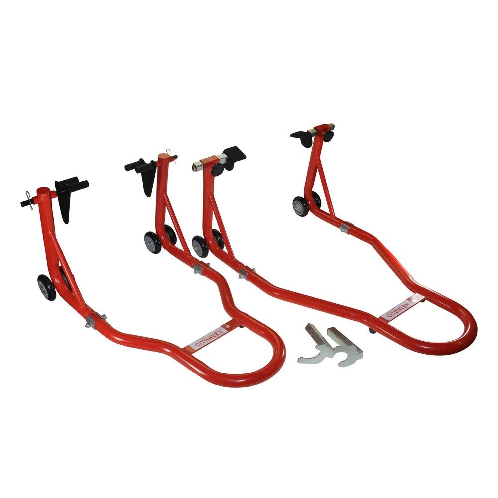 Motorrad Hebebühne, Motorrad Ständer Set vorne/hinten Heber (2 Stück) für z. B. BMW F650 Honda CBR Kawasaki Z Suzuki GSF