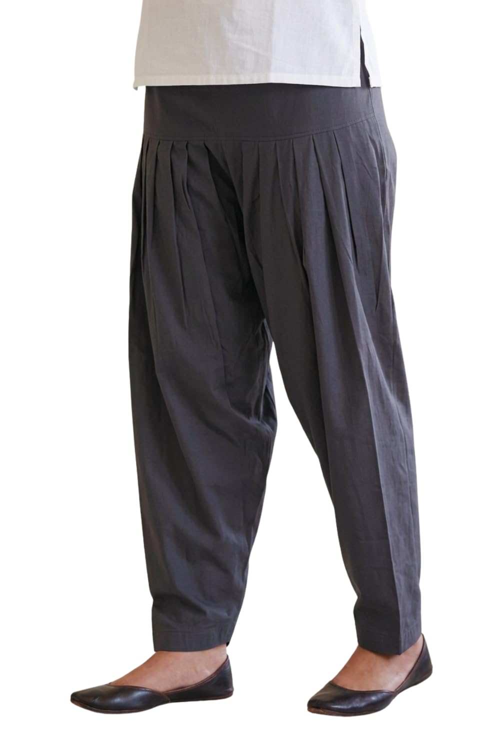 Women's Plain Cotton Patiala Salwar Pant | Ethnic Full Length Soft Black Patiala Bottom for Daily and Casual Wear | XXL Size-image-25