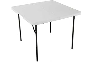 Extendable Fold-in-Half Folding Table for Parties and Events