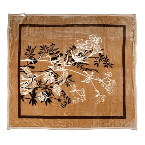 Image of ABRAZO Reversible Mink Blanket for Winter & AC | Double Bed 220x240 cm Soft & Warm Blanket /Dohar /Quilt /Comforter | All Season Use | (Ambrose Beige)