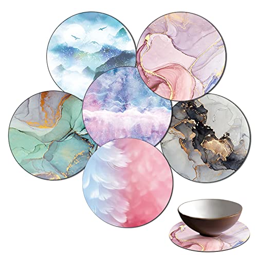 Yeria 8 sottobicchieri con supporto, Diamond Art Painting