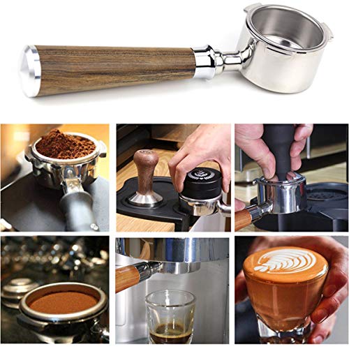 image for ROSEBEAR Bottomless Portafilter for Delonghi Coffee Machine, 51MM Stai