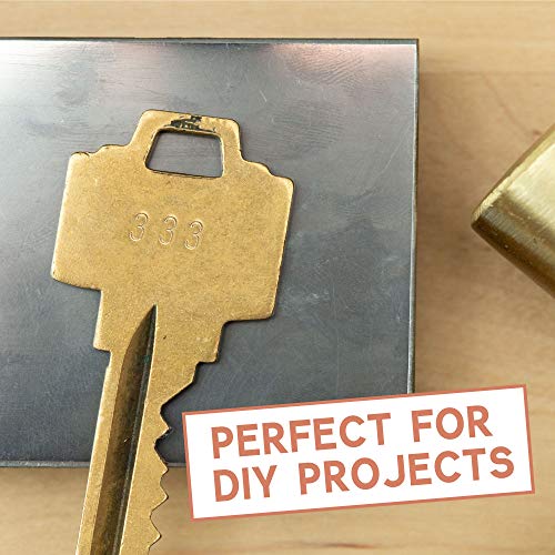 Metal Stamping Kit with Hammer and Steel Bench Block, 36 Piece Punch Set - Letter Stamps for Metal, Jewelry, Wood, Leather & More