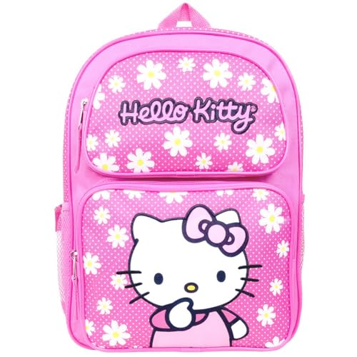 Hello Kitty Polka Dot Floral Large Backpack #C6CF92