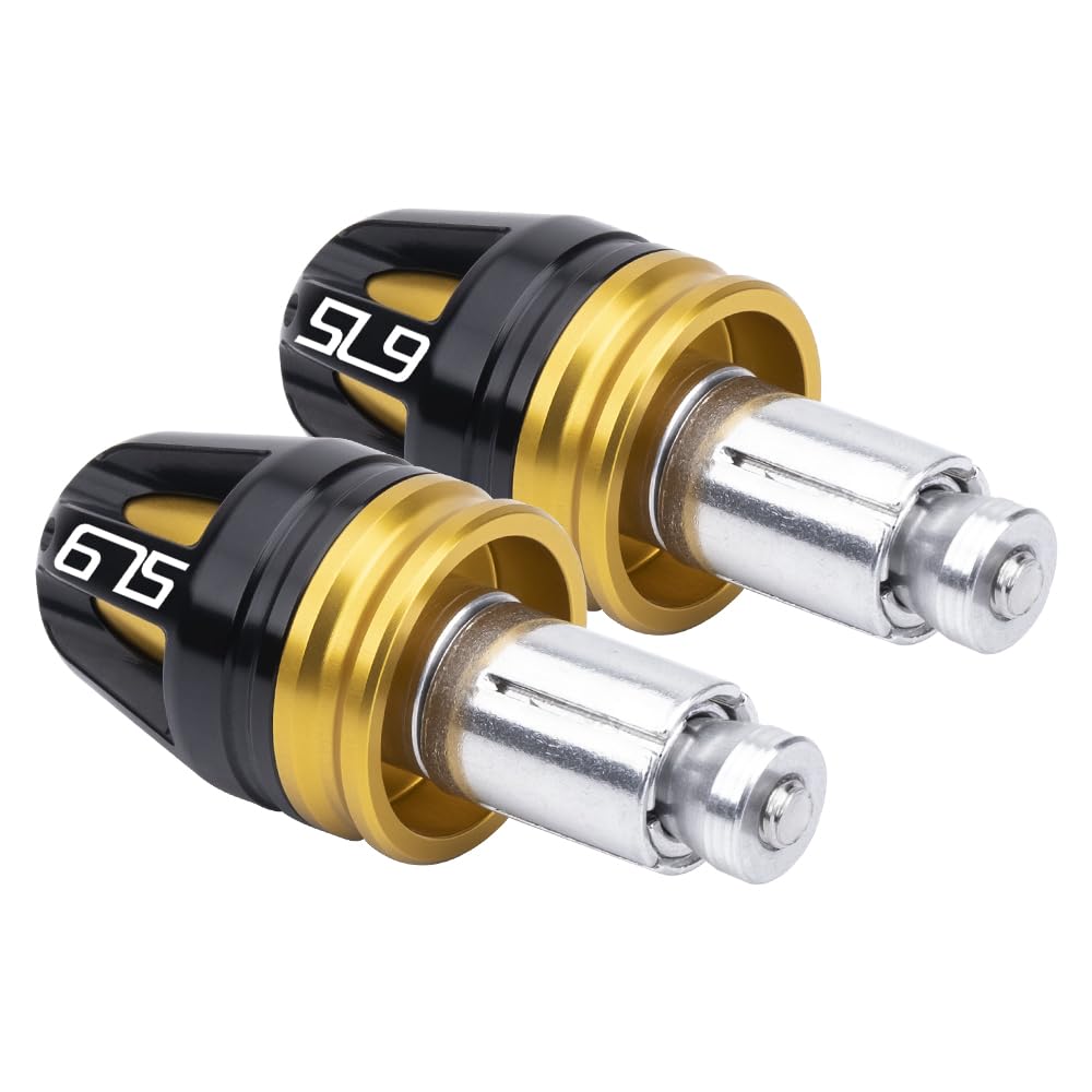 Bouchons d'extrémité de guidon universels pour moto pour Street Triple 675 2007-2017 Street Triple 675R 2009-2017 Embouts de guidon pour accessoires de moto (or)
