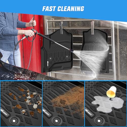 Image of Nilight Floor Mat for Chevy Silverado GMC Sierra 1500 Crew Cab 2014-2018