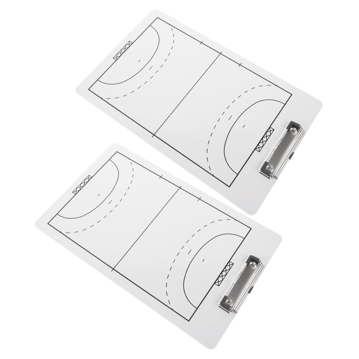 Veemoon 2 Pizarras de Entrenamiento para Balonmano Doble Cara, Portapapeles Ligero de Pvc Resistente, Ayudas Formación y Suministros para Partidos de Balonmano