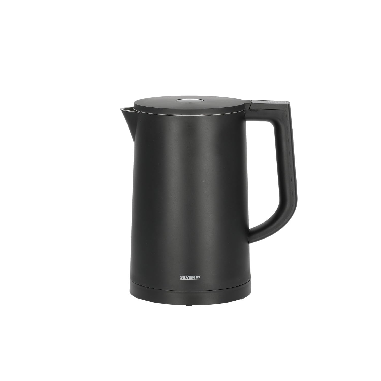 SEVERIN Bollitore Elettrico, 1,7 Litri, 2200W, Cool-Touch, Regolazione Temperatura, Mantenimento Caldo, Spegnimento Automatico, 24,0 x 14,5 x 23,5 cm, Nero/Inox - WK 3484
