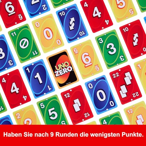 Mattel Games UNO Zero Kartenspiel, ab 7 Jahren, 2–8 Spieler – Ansicht 3