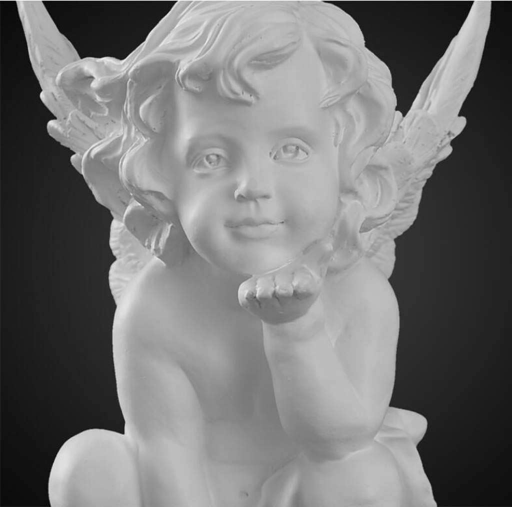 Figurka anioła z gipsu, dom żywica anioł rzeźba rzemiosło model biuro salon balkon dekoracja biurka dekoracje ogrodowe wys. 22,5 cm