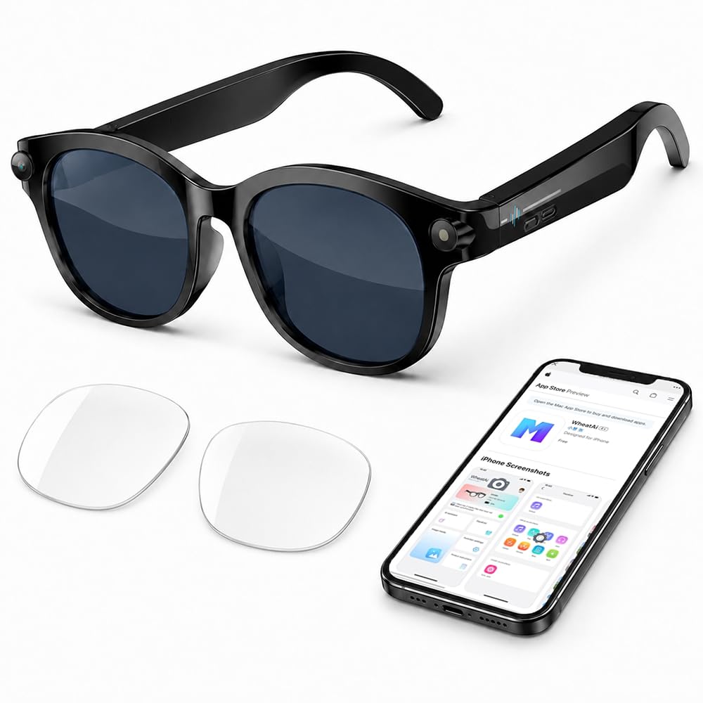 Smart Glasses with Camera 200W | Lightweight Interchangeable lenses-image-12