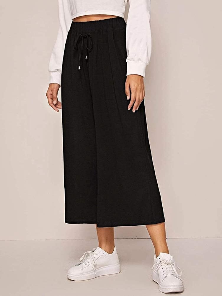 Women Casual Stretch Elastic Loose Pant Drawstring Jogger Pants