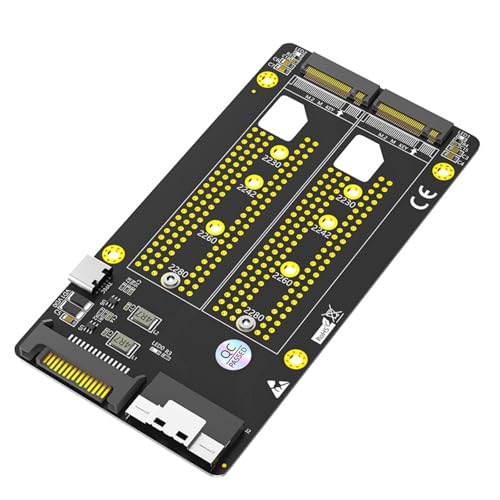 ZIRANU 1PC Two M Key NVME HDDs to PCIe HDDs Adapter NVMe HDDs to SFF 8654 8X Converters Expansion Card