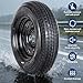 GarveeTech 2-Pack Trailer Tire On Rim ST205/75D15 Trailer Tires and Wheels 5 Lug on 4.5 in PCD Trailer Tires with 15 in Rims Load Range C 6PR Black