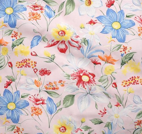 Image of DECORUM Cloud Cotton Double Bedsheet Floral Print with 2 Pillow Covers | 244 TC | Ultra Soft Feel | Premium Comfort | Breathable & Skin Friendly | for Bedroom (90 x 90 Inches)