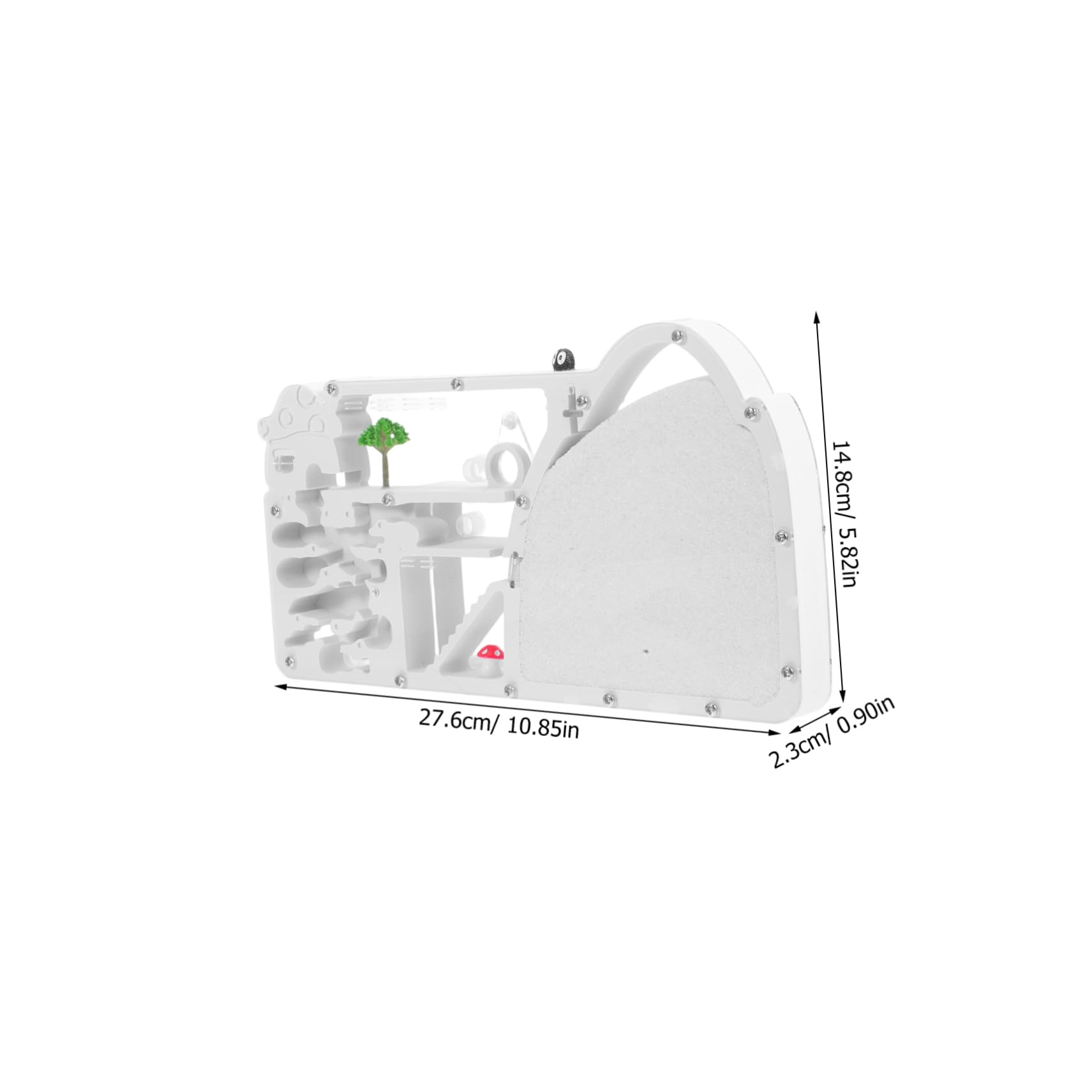 Granja de Hormigas Castillo Blanco Abs para Observación Científica | Kit Científico para Observar el Hábitat Hormigas, Decoracion Colegio, Casa Transparente para Experimentos