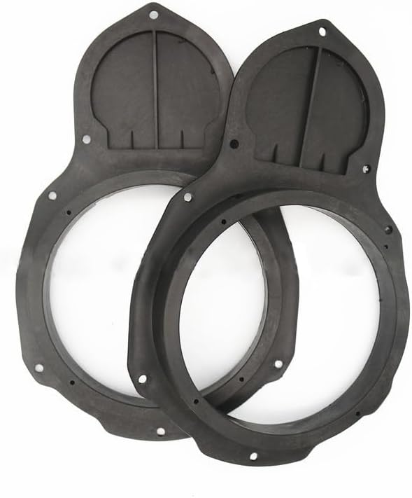 1 Pair 2010-18 CC Front Door Car Speaker Mounting Spacer Adaptor Rings Bracket 6.5 inch