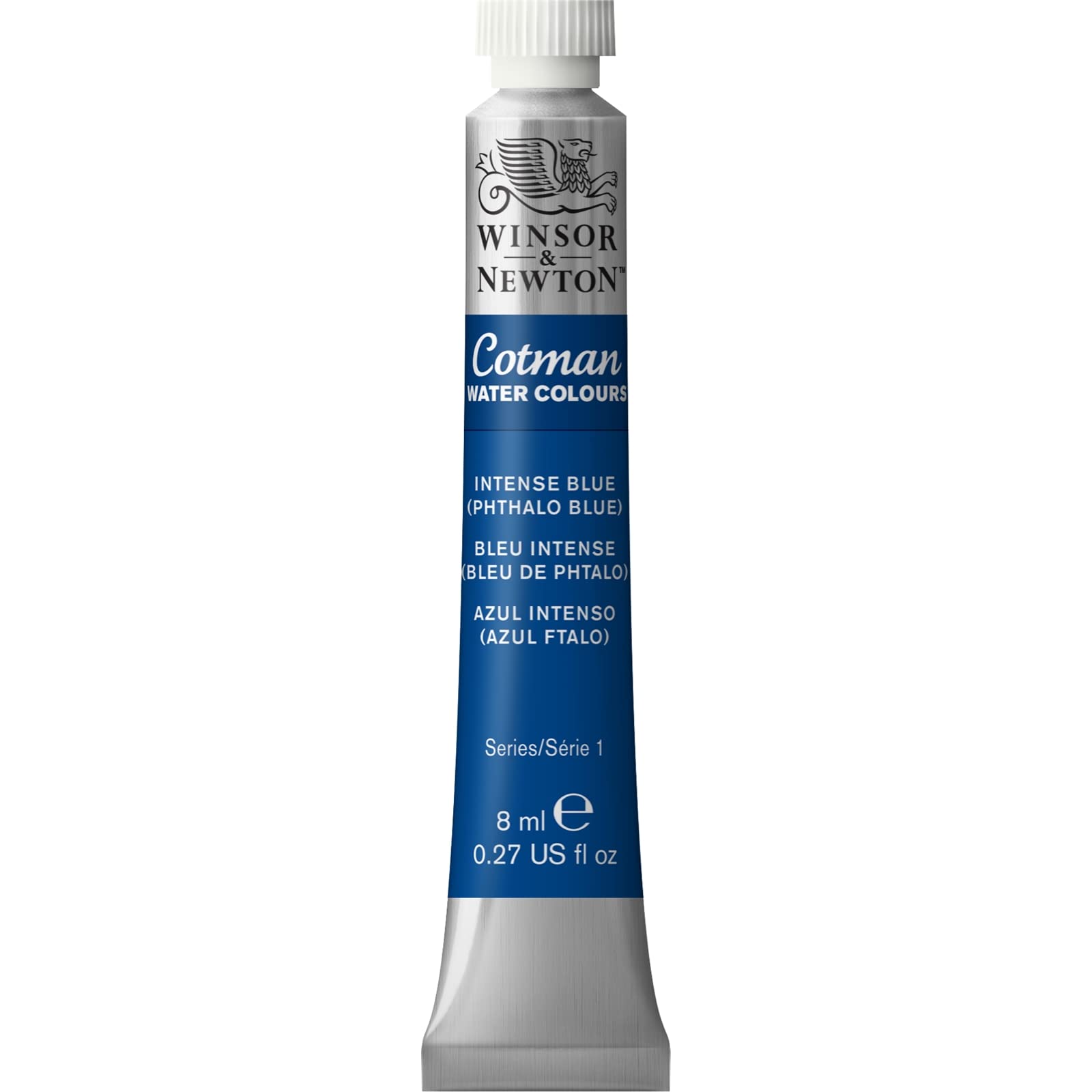 Cotman Watercolour Intense Blue (Phthalo Blue) 8ml,Studio Watercolors, Vibrant Colors with Very Good Processing Properties