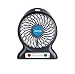Alenca® 2016 New Mini fan 3-inch Vanes 3 Speeds/ Electric Portable Rechargeable Desktop Fan Battery/ USB Charge Cable Powered Laptop PC Mute Cooler Cooling