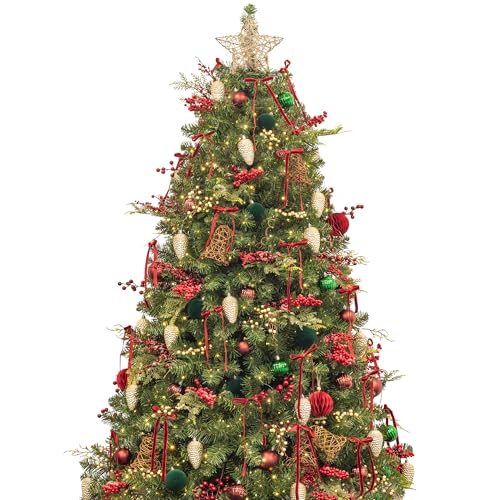 KI Store 7ft Christmas Tree with Decorations and Lights Classic