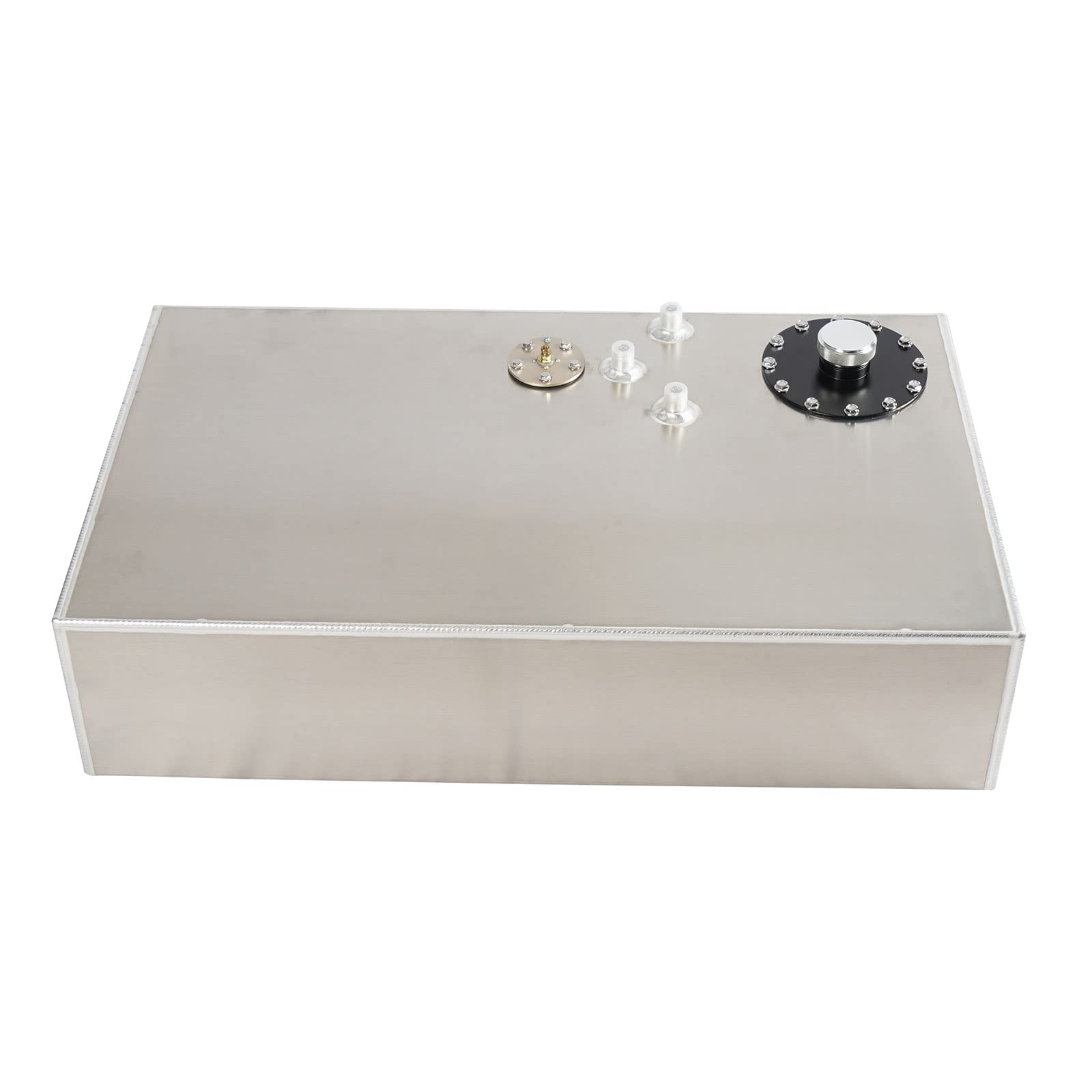 Photo 1 of GSTP Universal 17 Gallon 64L Fuel Cell Tank Aluminum with Cap and Level Sender Polished Silver 17 Gallon Silver