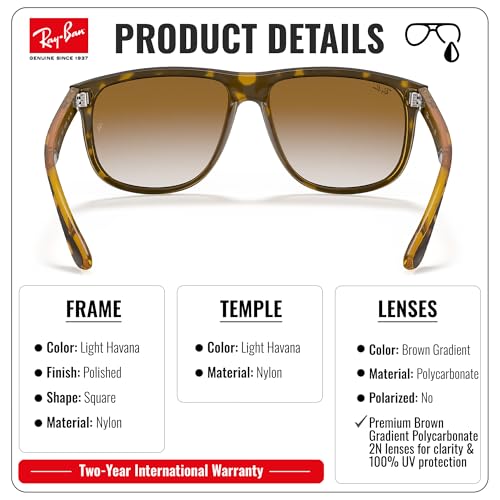 Image of Ray-Ban RB4147 BOYFRIEND Square Shaped Sunglasses for Men with Official RAYBAN Eyewear Kit