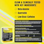 BODi Energize Pre Workout Powder - Beta-Alanine, Quercetin & Low-Dose Caffeine Formula for Enhanced Energy & Focus, Increase Energy & Endurance Supplement, Lemon Flavored, 20 Sticks