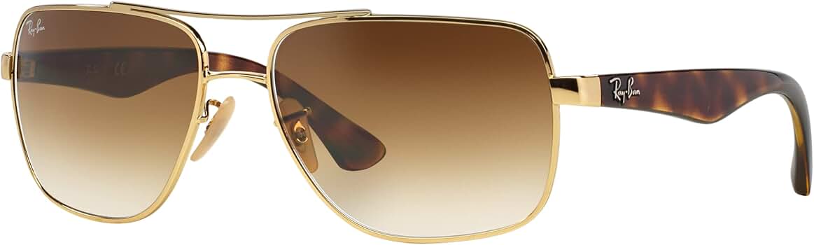 US版：RAY-BAN レイバン サングラス RB3483 RB3483 Sunglasses in Silver and Light Grey Gradient - RB3483