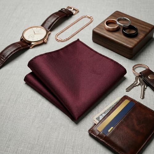 Image of Men's Necktie Gift Set with Wooden Box | Premium Tie, Pocket Square, Cufflinks & Lapel Pin | Elegant Formal Accessories Gift for Men
