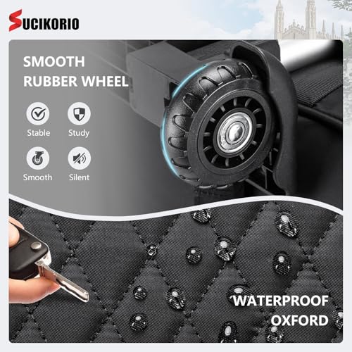 Rolling Laptop Bag 17.3 Inch With Insulated Lunch Bag 3 IN 1 Waterproof Rolling Briefcase With Wheels for Women3