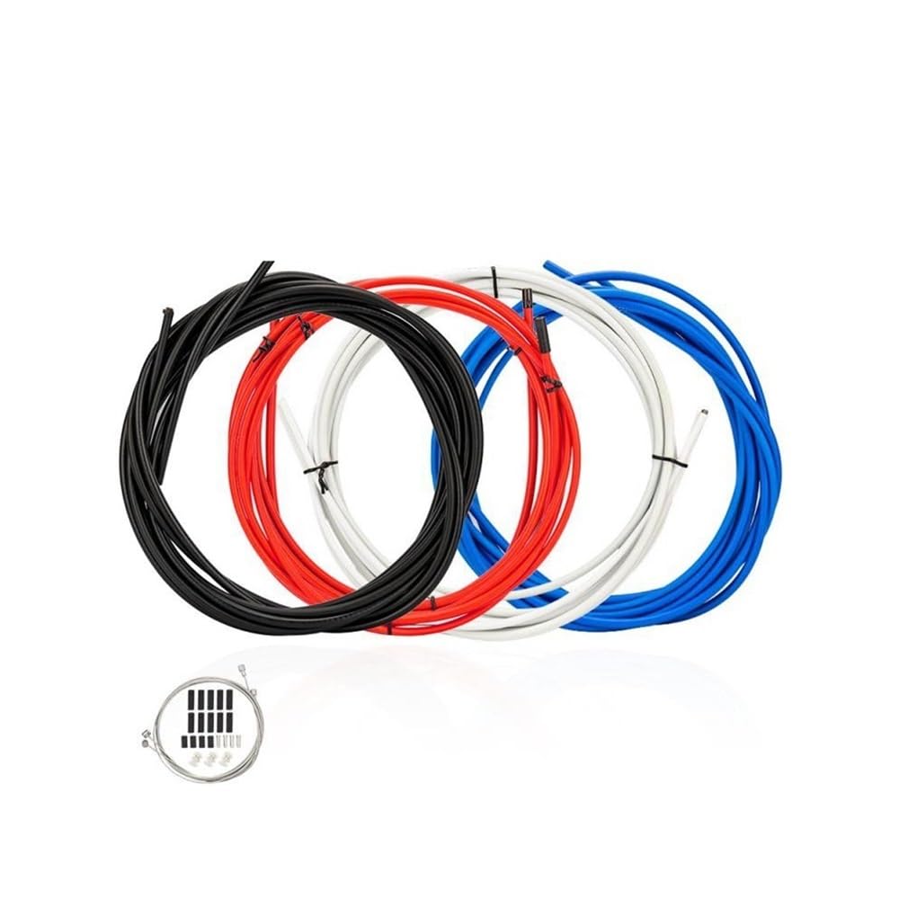 DAVBIR Bremsleitung Fahrrad Bremsleitung Kern Universal 4/5mm Mountainbike Schaltleitung Rohr Set 2/2.5M Farbe V Scheibenbremse Fahrradkabel Gehäuse (Color : Blue)