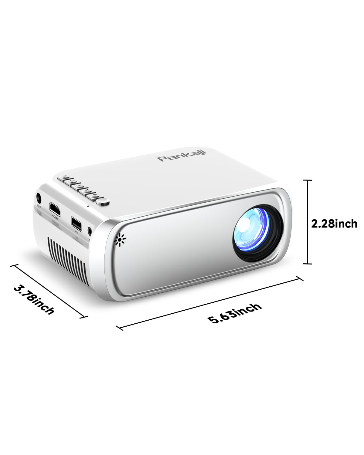 Amazon.com: Pankaji Mini Projector With WiFi, Portable Projector