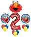 Elmo Sesame Street #2 2nd Second Birthday Party Supply Balloon Mylar Latex Set by Anagram