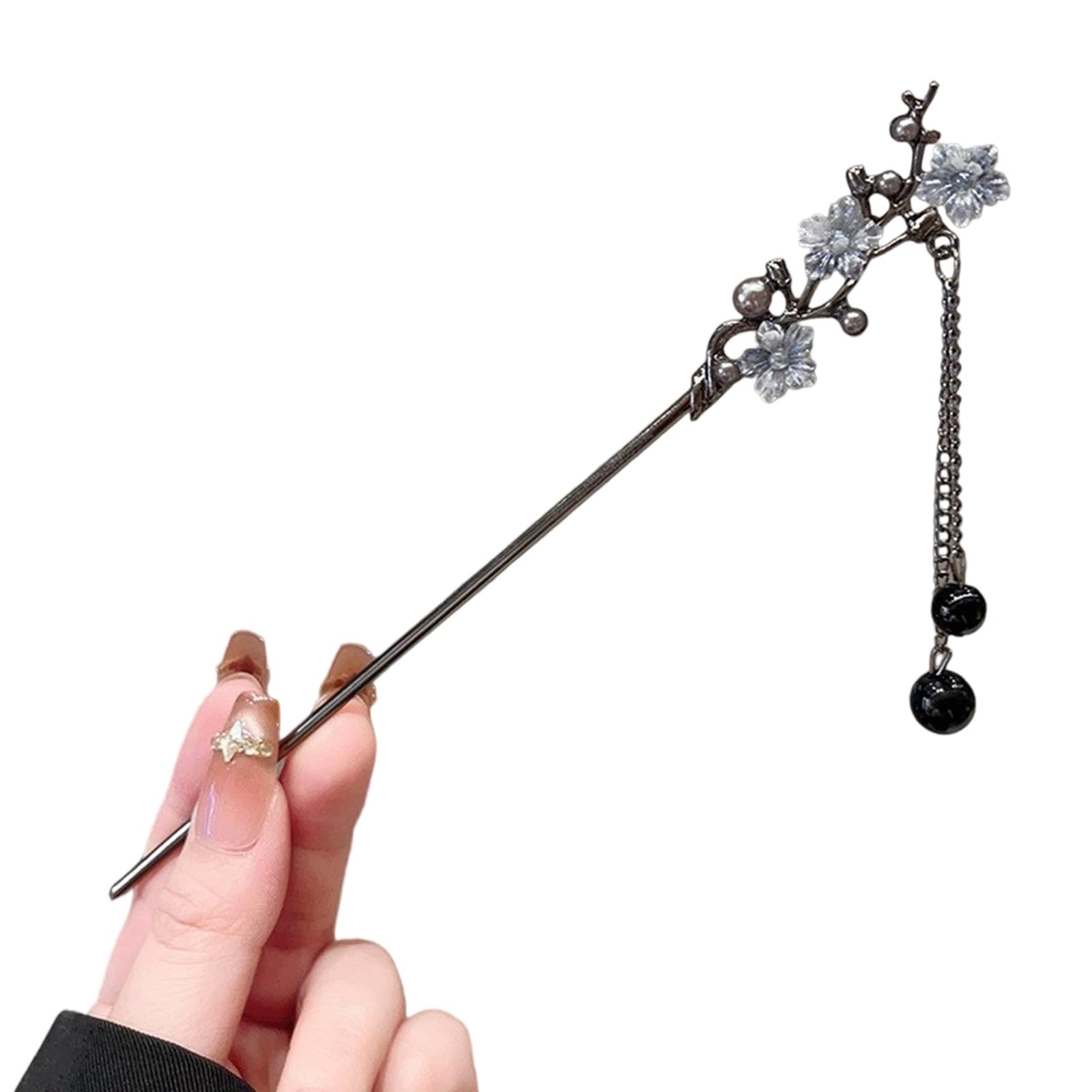 YUXITA Retros s Chinese Styles Metals Hairpin With Tassels Elegant Retros Hair Clip For Women Chopstick Shape Hair Accessory