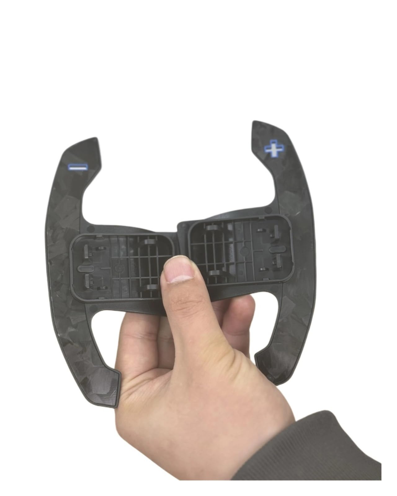 Xxiucj Car Paddle Shifter Extensions for BMW for M3 for M4 for X5M for F10 F22 F30 F80 for G80 G42 Car Steering Wheel Control Shift Paddle(Blue Forged)