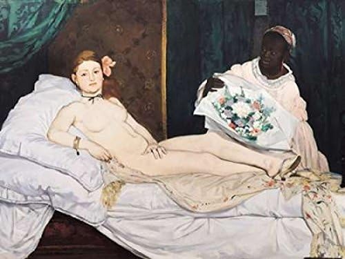 Póster Olympia de Edouard Manet (11 x 14)
